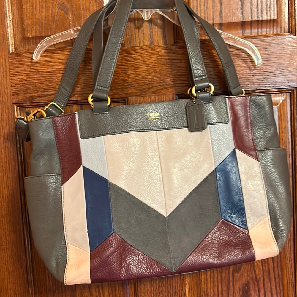 Fossil Purse, Never Used , Multi Colored Front - image 1